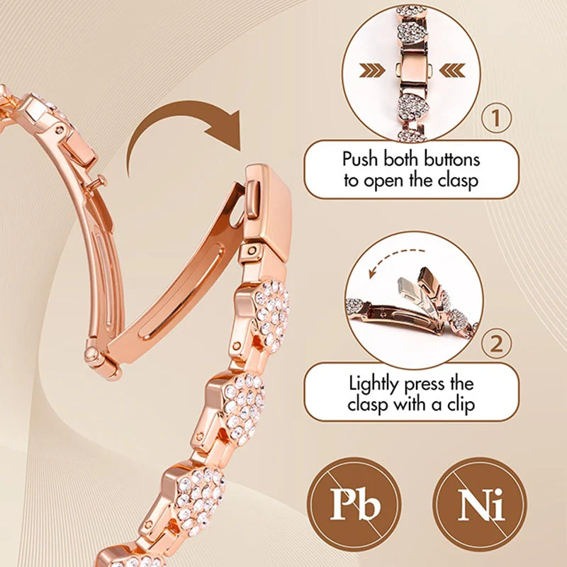 ✨ 60% de réduction ! 💎 Bracelets en cuivre magnétiques en forme de cœur éblouissants pour femmes - Image 5