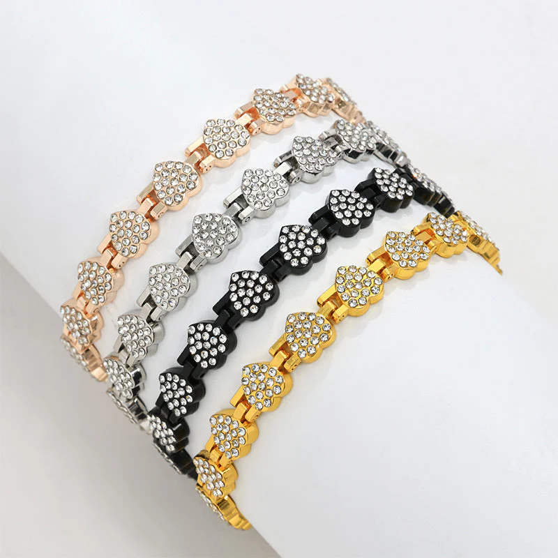 ✨ 60% de réduction ! 💎 Bracelets en cuivre magnétiques en forme de cœur éblouissants pour femmes - Image 9