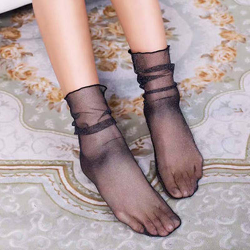 📢📢60% DE RÉDUCTION !!!✨Chaussettes ultra-fines en maille transparente pour femmes - Image 10
