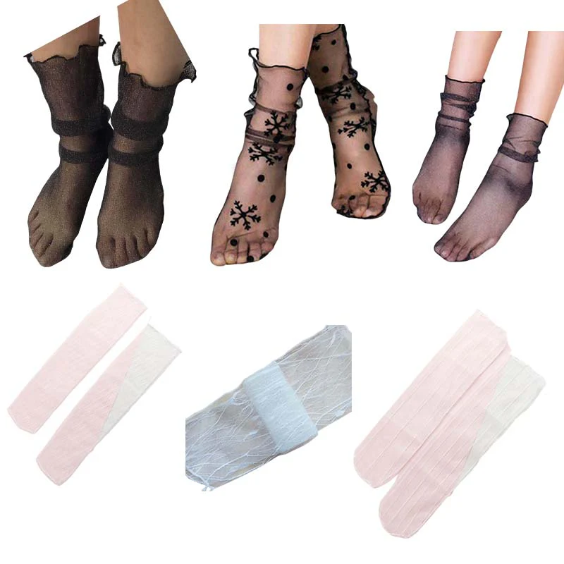 📢📢60% DE RÉDUCTION !!!✨Chaussettes ultra-fines en maille transparente pour femmes - Image 15