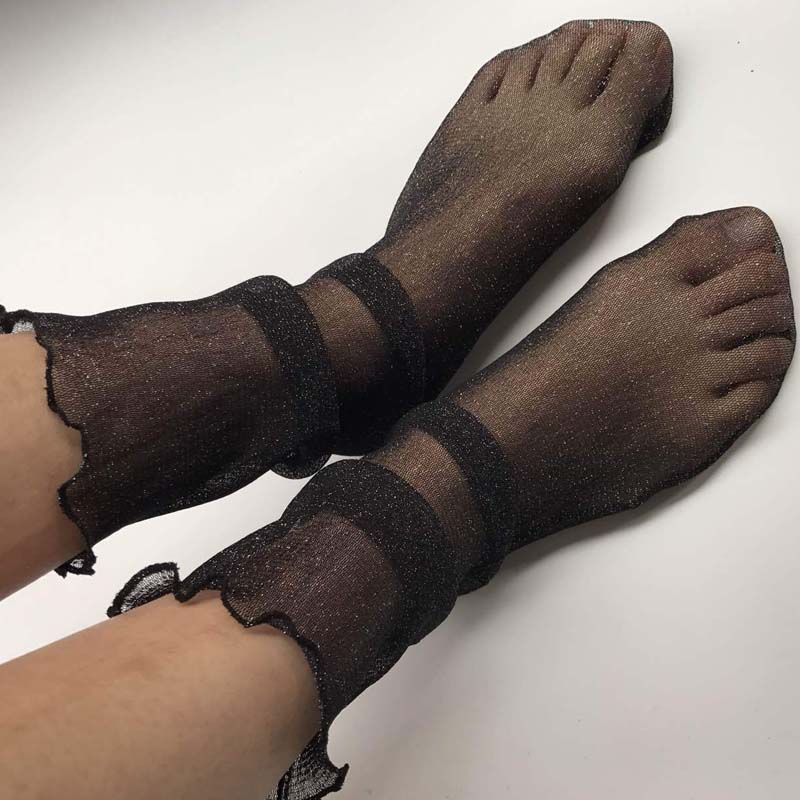📢📢60% DE RÉDUCTION !!!✨Chaussettes ultra-fines en maille transparente pour femmes - Image 9