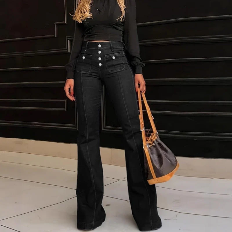 đąđą60 % de rĂ©duction !! â°Jean Ă©vasĂ© taille haute tendance pour femme - Image 3