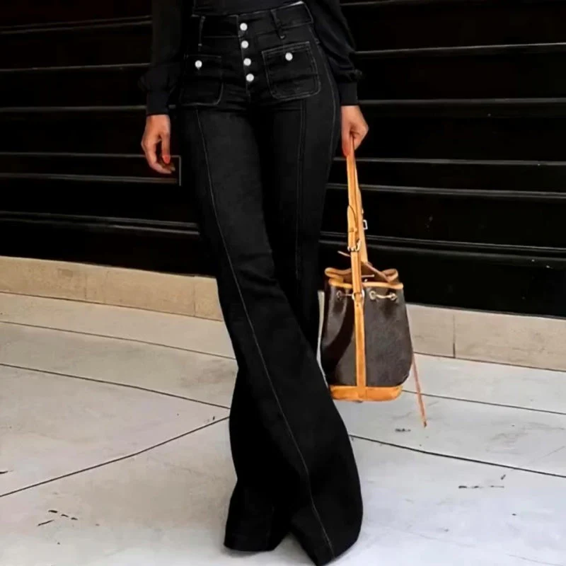 đąđą60 % de rĂ©duction !! â°Jean Ă©vasĂ© taille haute tendance pour femme - Image 4