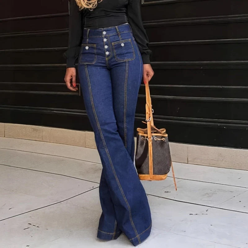 đąđą60 % de rĂ©duction !! â°Jean Ă©vasĂ© taille haute tendance pour femme - Image 5