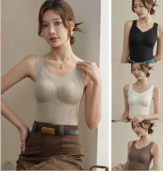 đVente spĂ©ciale du Nouvel AnđDĂ©bardeurs thermiques pour femmes avec soutien-gorge intĂ©grĂ© - Image 3