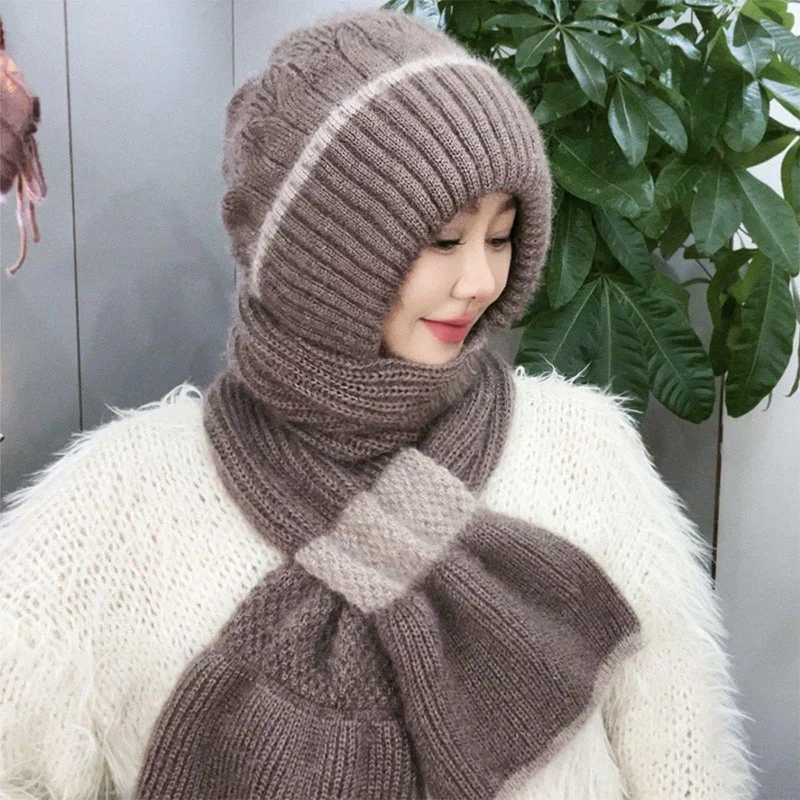 ❄️👩 Cache-Col Intégré Coupe-Vent pour Femme – Confort Tricot Chaud, Oreilles Protégées & Coloris Variés (Idéal pour Toutes les Activités Hivernales) ! - Image 6