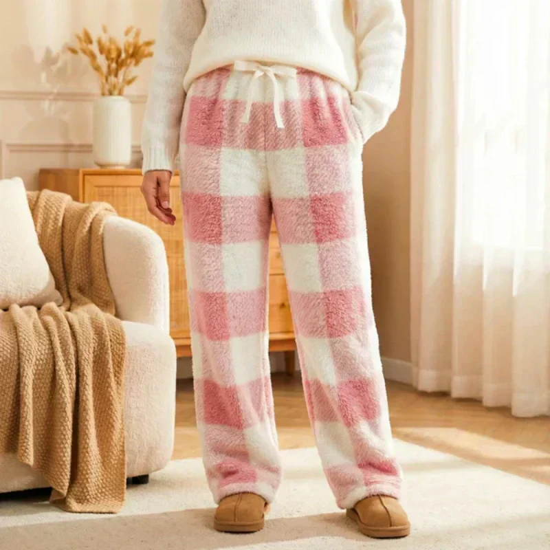 ⏳ 50% DE RÉDUCTION MAINTENANT ! 👖 Pantalon Droit Épais à Carreaux Rétro pour Femme – Coupe Classique, Tissu Doux & Confort Optimal pour Automne-Hiver 🍂 - Image 2