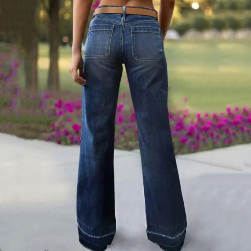 đąđą60 % de rĂ©duction !! â°Jean Ă©vasĂ© rĂ©tro pour femme â Coupe flatteuse, poches gĂ©nĂ©reuses et denim stretch ultra-confortable - Image 4