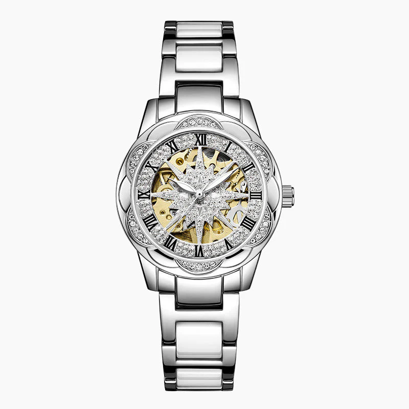 📢📢60 % de réduction !!! 💖 Montre à quartz pour femme avec strass - Image 8