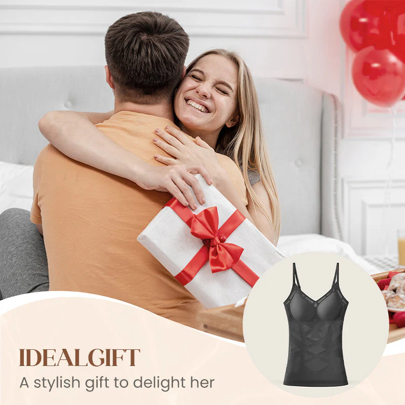 📢📢50 % de réduction !! ⏰Camisole gainante sans couture avec soutien-gorge intégré pour femme - Image 5