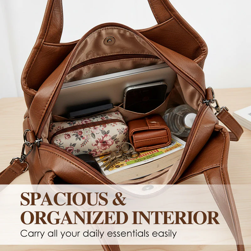 📢📢50 % de réduction !! ⏰ Sac à Bandoulière Femme en Simili-Cuir Souple – Léger, Multi-Compartiments & Tendance pour Tous les Jours ✨ - Image 3