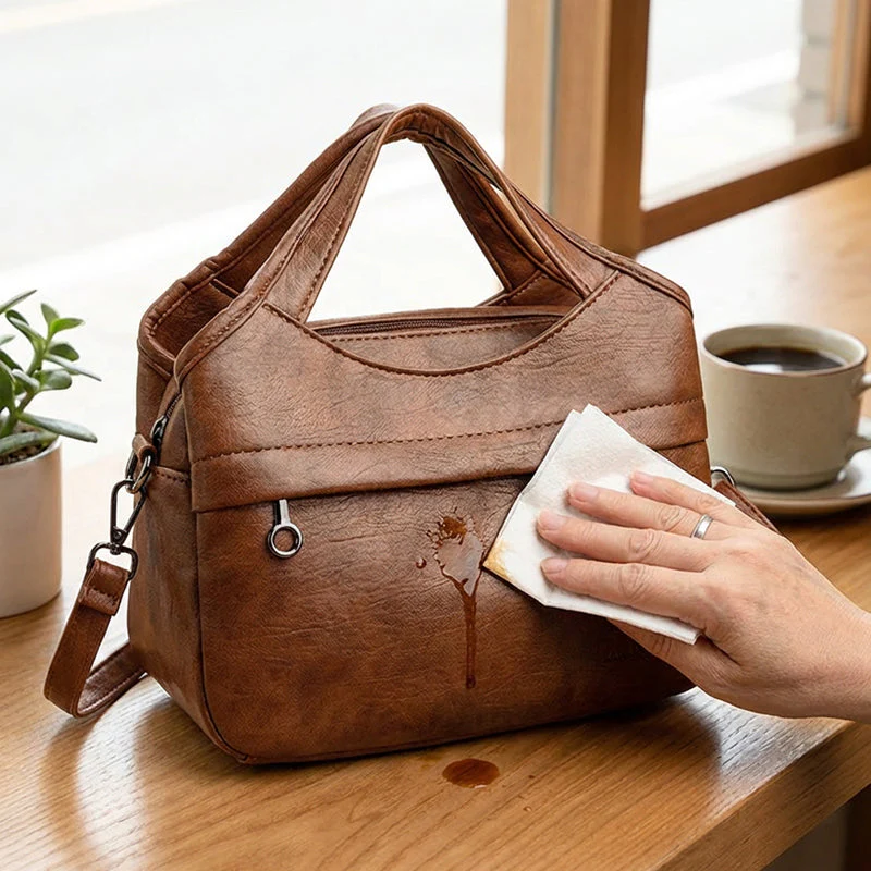 📢📢50 % de réduction !! ⏰ Sac à Bandoulière Femme en Simili-Cuir Souple – Léger, Multi-Compartiments & Tendance pour Tous les Jours ✨ - Image 6