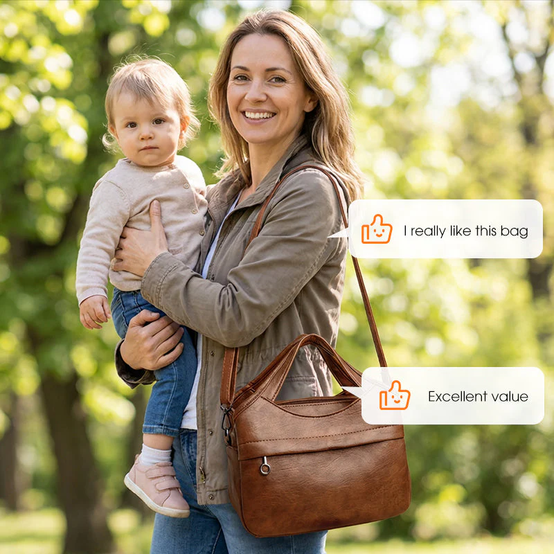 📢📢50 % de réduction !! ⏰ Sac à Bandoulière Femme en Simili-Cuir Souple – Léger, Multi-Compartiments & Tendance pour Tous les Jours ✨ - Image 7