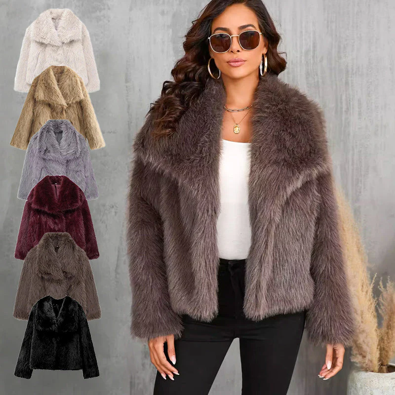 ăđ„đ„đ„Nouveaux produitsă2024 Vestes d'hiver en fausse fourrure pour femmes