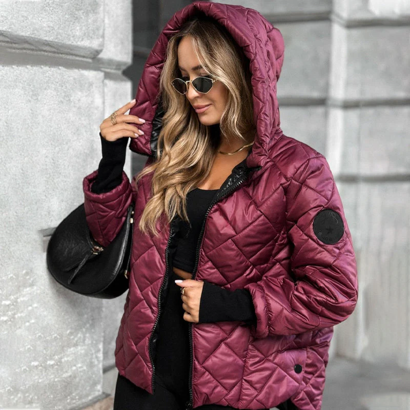 📢📢60% DE RÉDUCTION ! ❄️Doudoune pour femme avec motif matelassé en losanges - Image 8