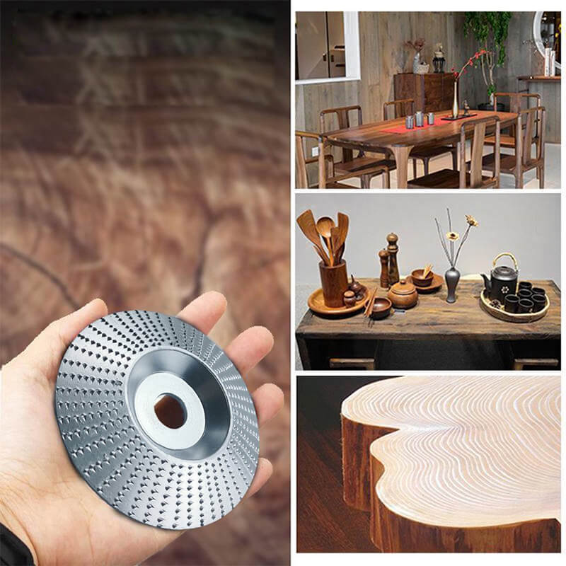 📢📢Soldes : Liquidation totale⚒️ Disque à Bois pour Meuleuse d'Angle - Conçu pour la Sculpture et le Ponçage du Bois - Sécuritaire et Efficace, Idéal pour le Travail du Bois - Image 2