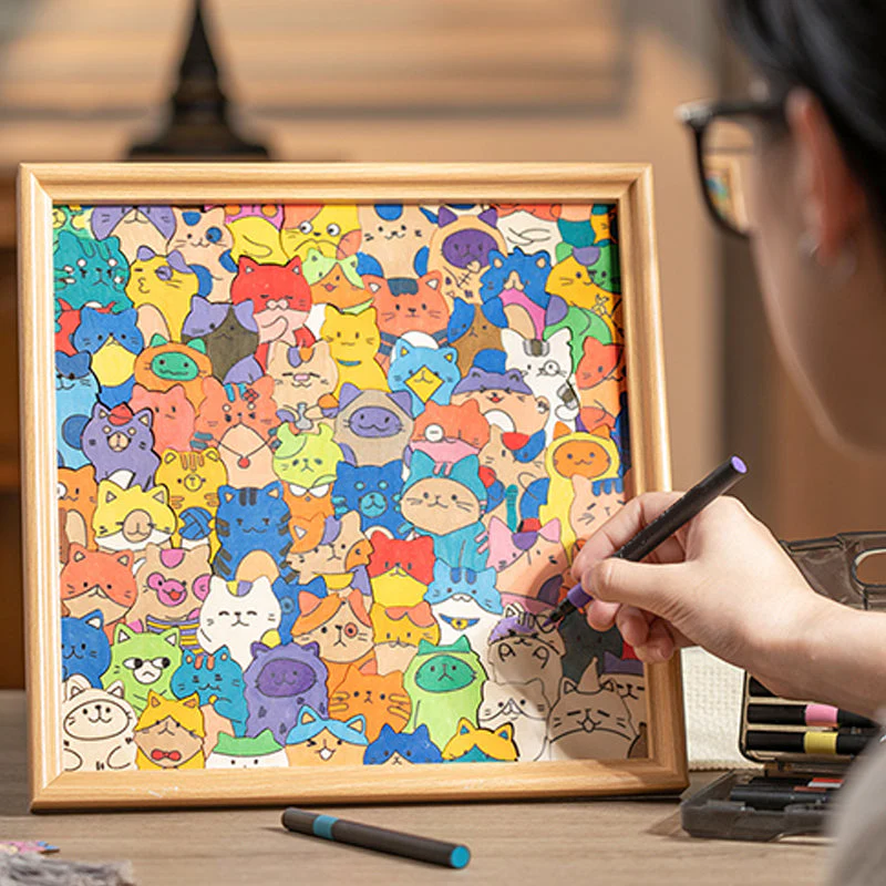 đąđą60 % DE RĂDUCTION !!! đ±Puzzle de Chats Adorables Ă Colorier : La Machine Ă Remonter le Temps de l'Enfance