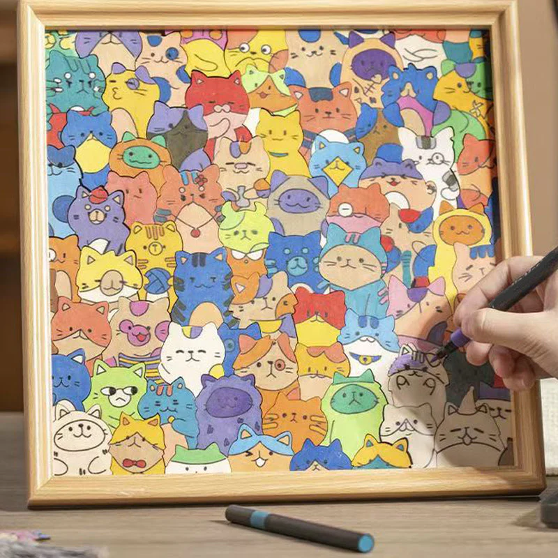 đąđą60 % DE RĂDUCTION !!! đ±Puzzle de Chats Adorables Ă Colorier : La Machine Ă Remonter le Temps de l'Enfance - Image 4