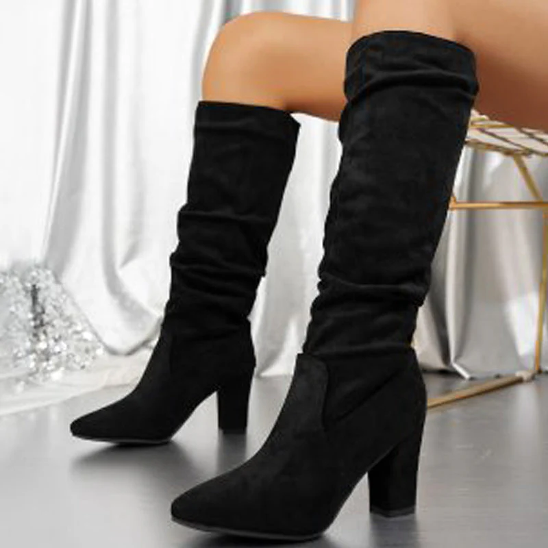 👢 60% DE RÉDUCTION ! 💥 Bottes à Talons Hauts pour Femmes - Design Élégant et Confortable pour Tenue de Soirée ou Bureau, Semelle Anti-Dérapante 💃✨ - Image 5