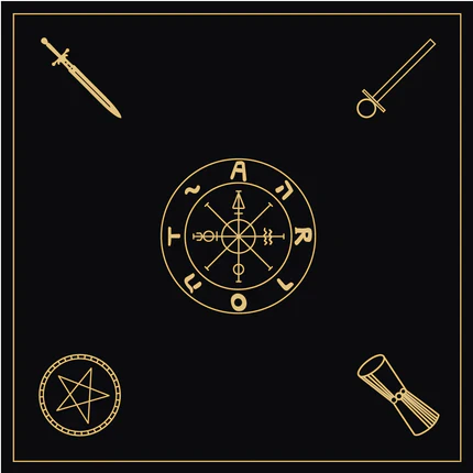 📢📢60 % DE RÉDUCTION !! ⏰ Cartes de Tarot « Witchy Cauldron » en Rose Gold avec Livre Guide - Image 14