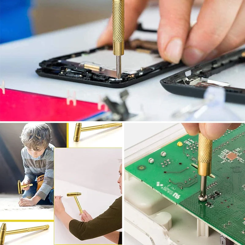 📢📢50 % de réduction !! ⏰Ensemble d'outils à main 5 en 1 : mini marteau et tournevis - Image 9