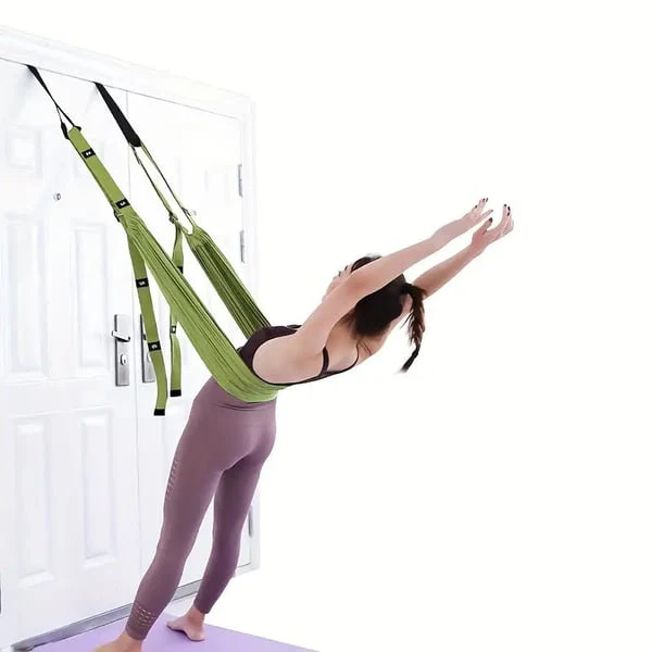 📢📢70 % DE RÉDUCTION !!🎅 Corde de Yoga Aérienne ZenFlex pour Soulager les Maux de Dos ! 💜 Étirements Ciblés + Portable + Récupération Rapide - Image 4