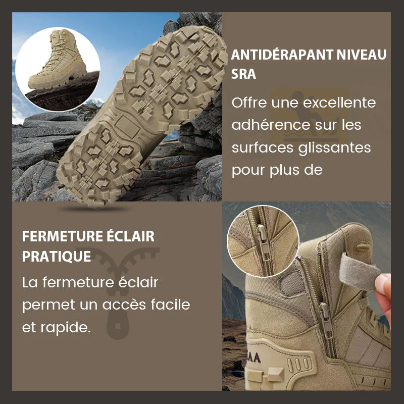 đ„Bottes de sport tactiques montantes impermĂ©ables et antidĂ©rapantes (amĂ©lioration de la durabilitĂ©) - Image 5