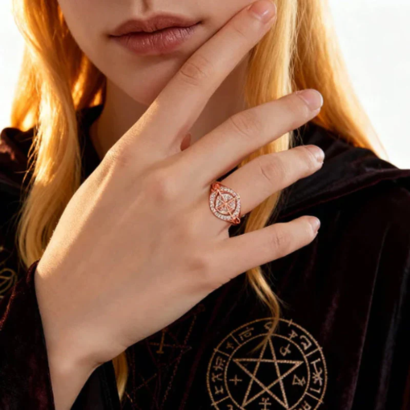 đąđą60 % DE RĂDUCTION !! â°Bague ĂlĂ©gante Bicolore Ă NĆud Celtique OrnĂ©e de Zircons - Image 6