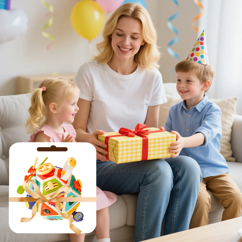 📢📢50% DE RÉDUCTION !!! 🎅 CUBE SENSORIEL 22-EN-1 - 15 Panneaux d'Activités Interchangeables, Développe la Motricité et l'Éveil des Sens, Enfant 1-3 Ans 🎨👶 - Image 8